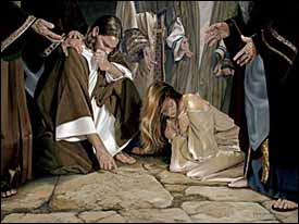 woman caught in adultery